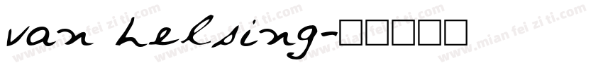 van helsing字体转换